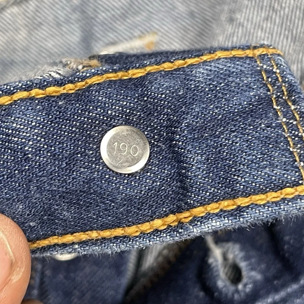 Vintage Levi's 501xx Men's 34x27 Jeans Red Tab Blue Denim Button Fly Straight